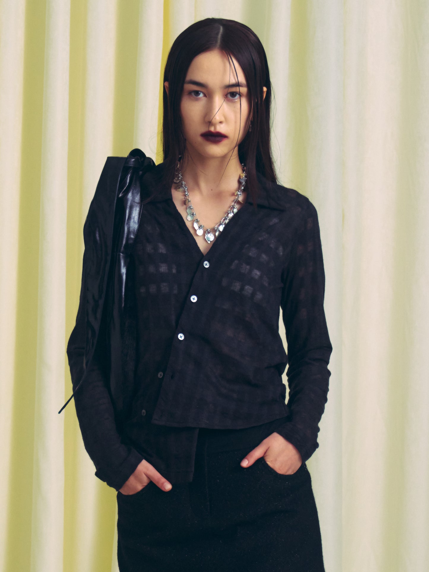 BIAS KNITTED SHIRT