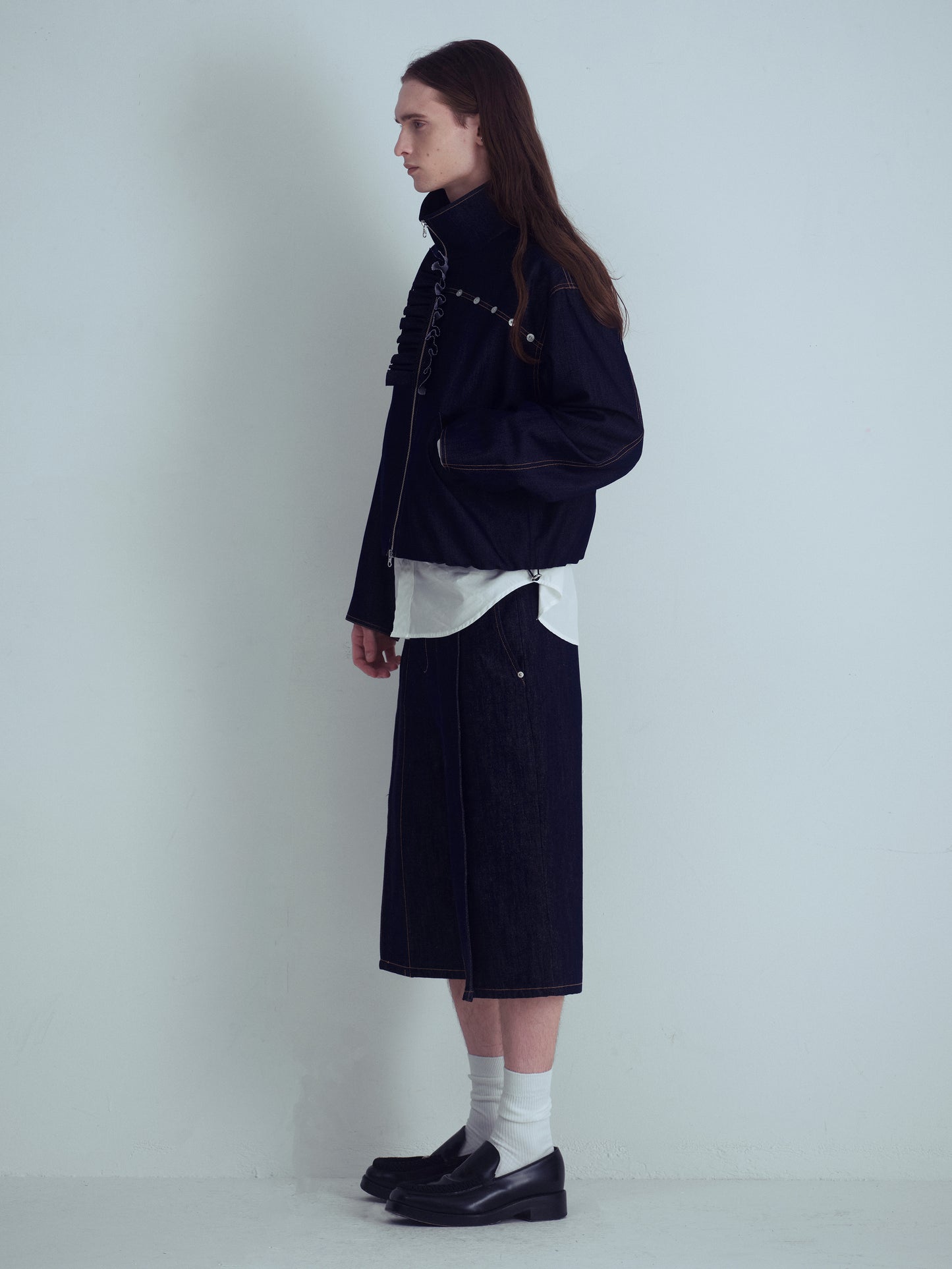 FRILL Denim Windbreaker