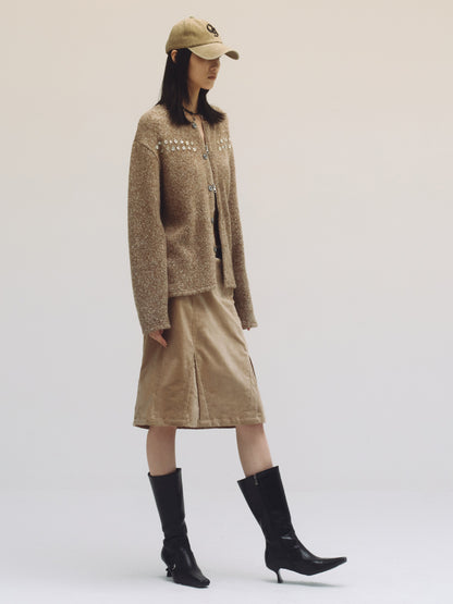 PEEL ZIPPER CARDIGAN