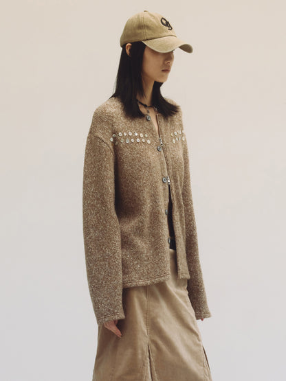 PEEL ZIPPER CARDIGAN