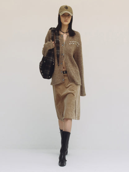 PEEL ZIPPER CARDIGAN