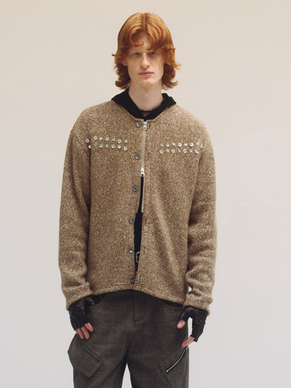 PEEL ZIPPER CARDIGAN