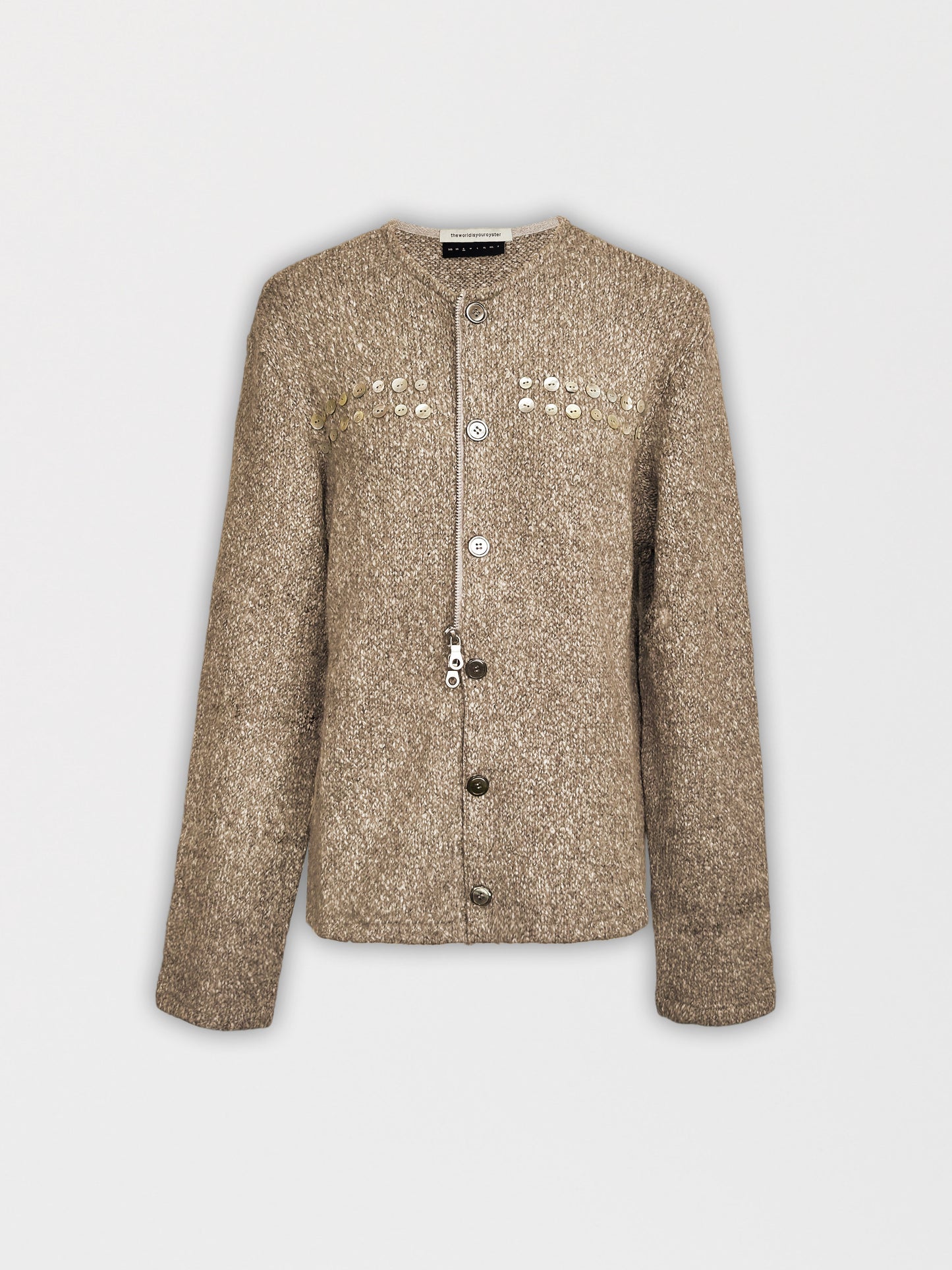 PEEL ZIPPER CARDIGAN