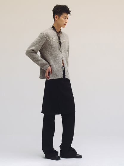 PEEL ZIPPER CARDIGAN