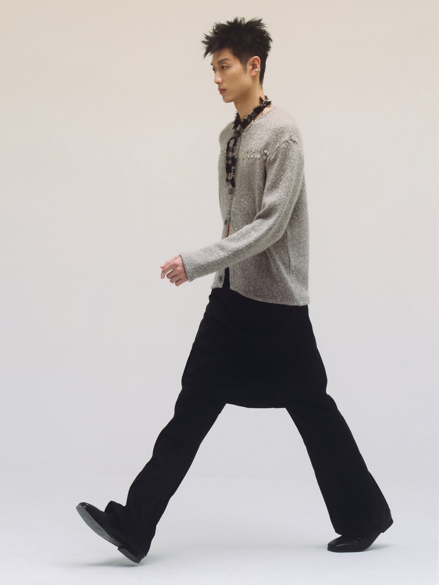 PEEL ZIPPER CARDIGAN