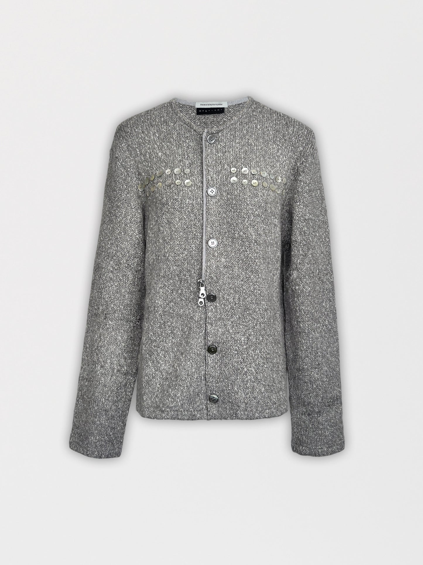 PEEL ZIPPER CARDIGAN