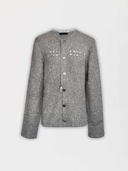 PEEL ZIPPER CARDIGAN