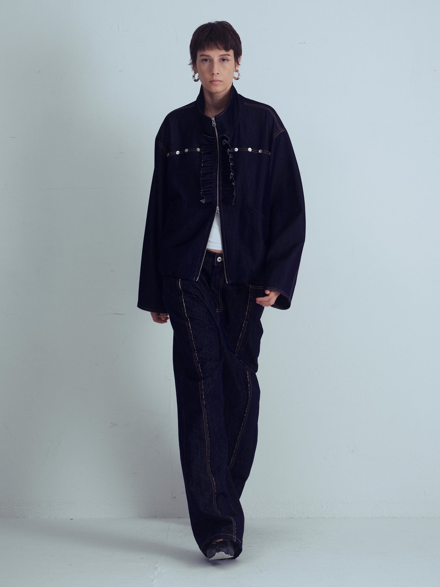 FRILL Denim Windbreaker