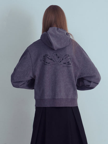 AMOUR Cropped Hoodie