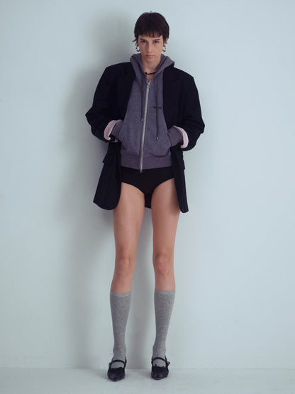 AMOUR Cropped Hoodie