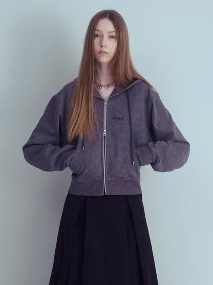 AMOUR Cropped Hoodie