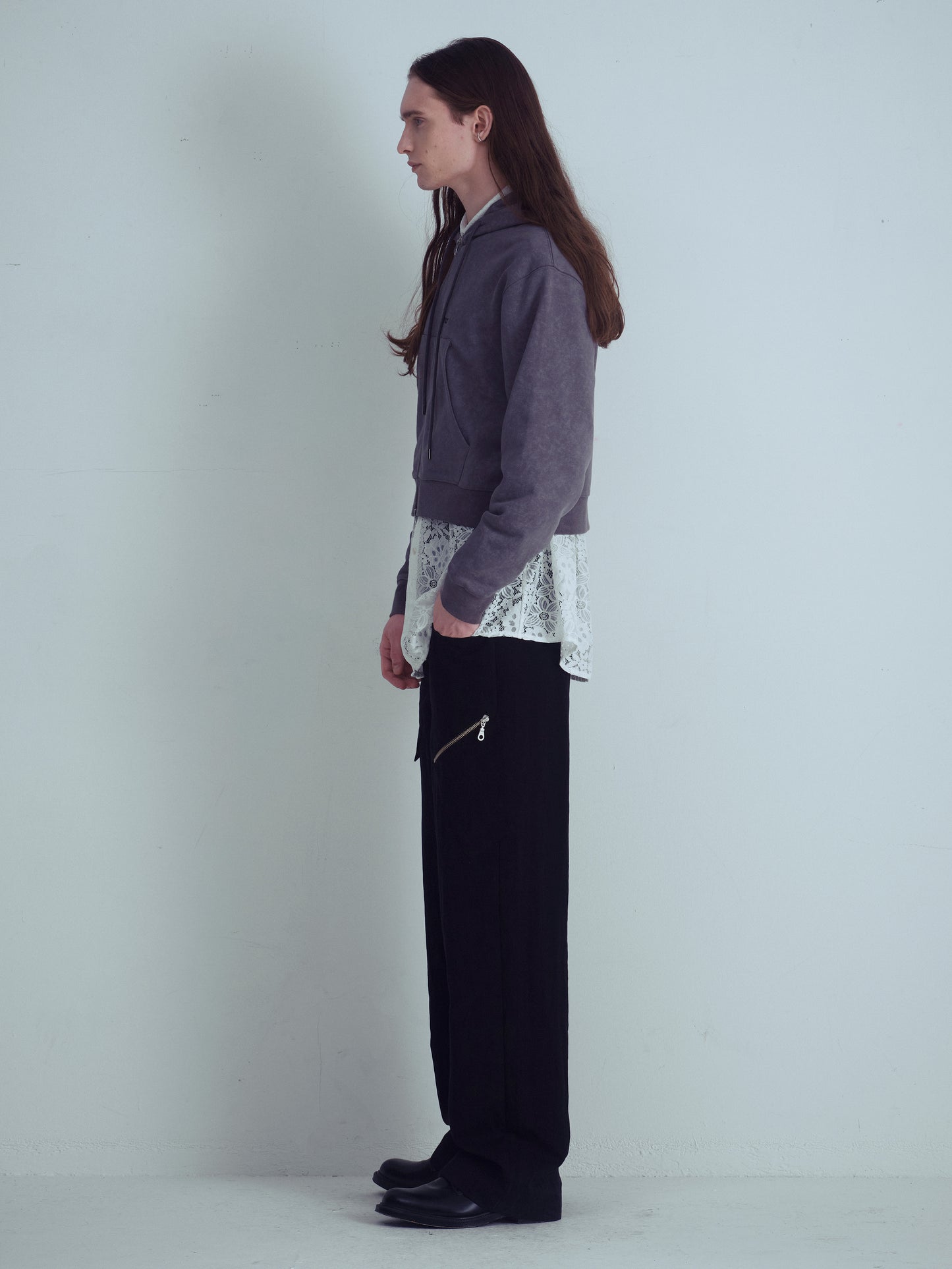 AMOUR Cropped Hoodie