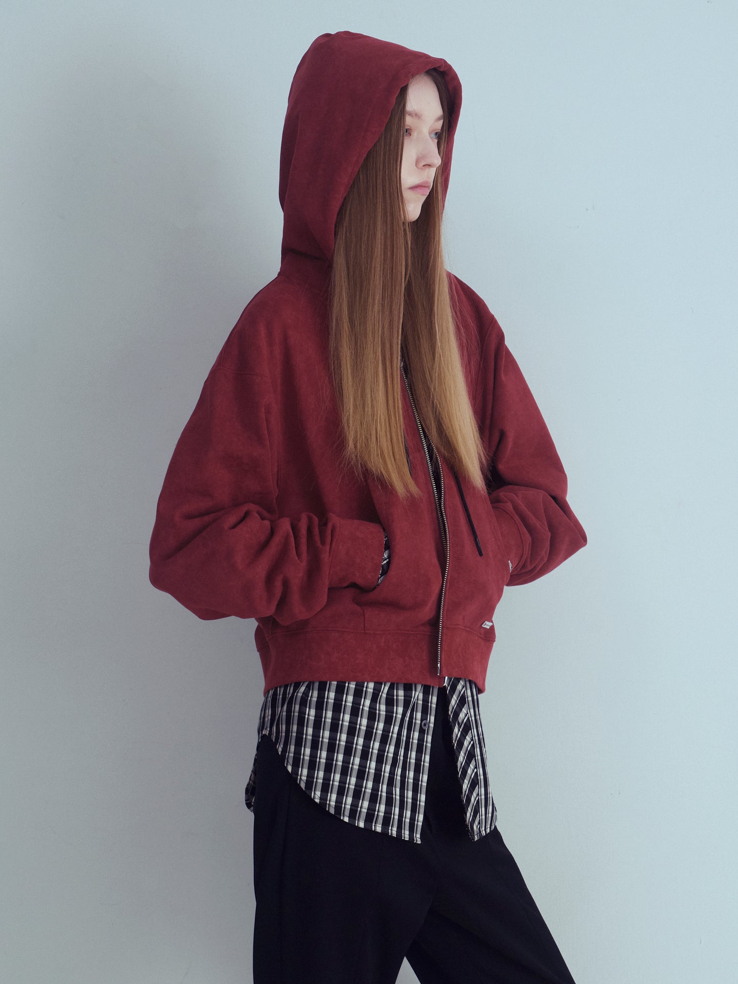 AMOUR Cropped Hoodie