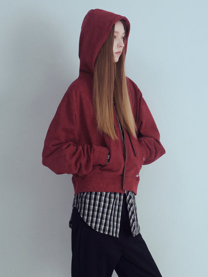 AMOUR Cropped Hoodie