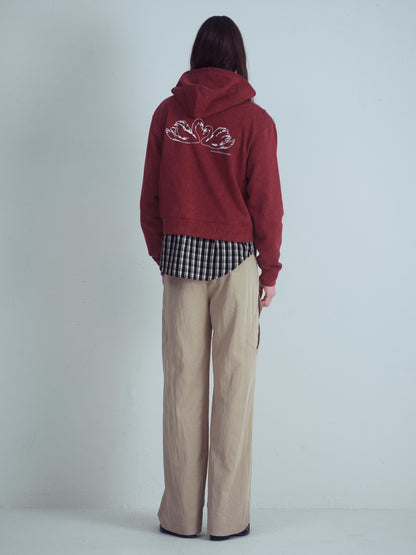 AMOUR Cropped Hoodie