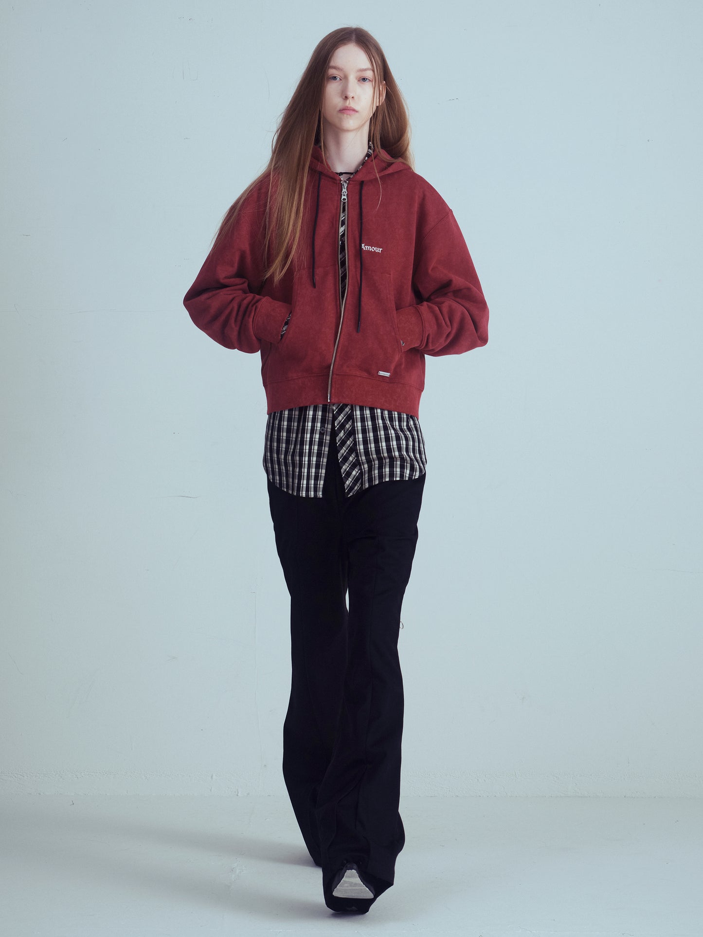 AMOUR Cropped Hoodie
