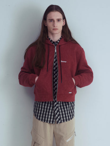 AMOUR Cropped Hoodie