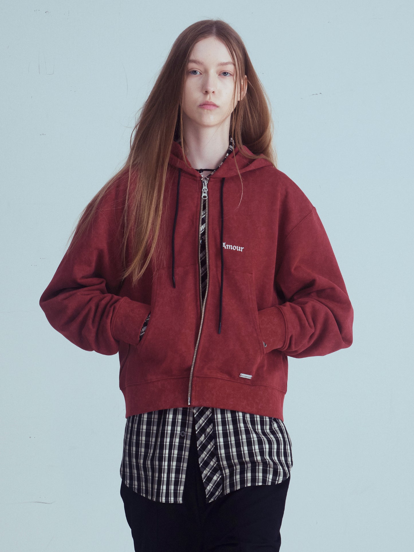 AMOUR Cropped Hoodie