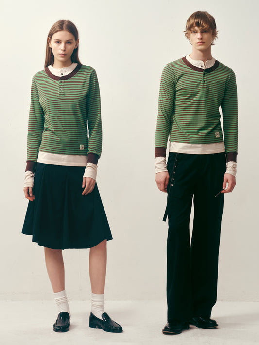 DOUBLE Henley Top