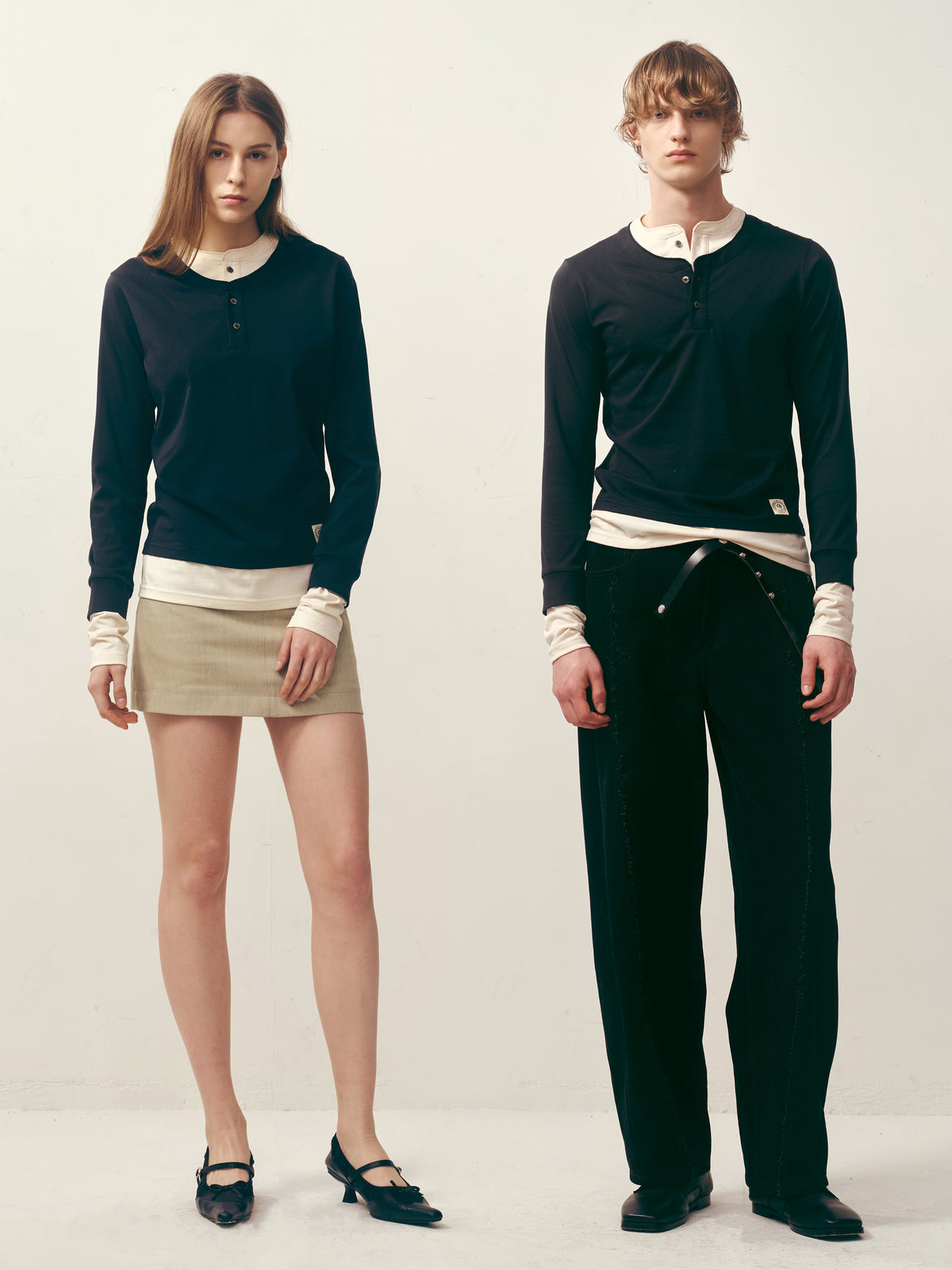 DOUBLE Henley Top